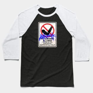 Gun Arm Free Zone Baseball T-Shirt